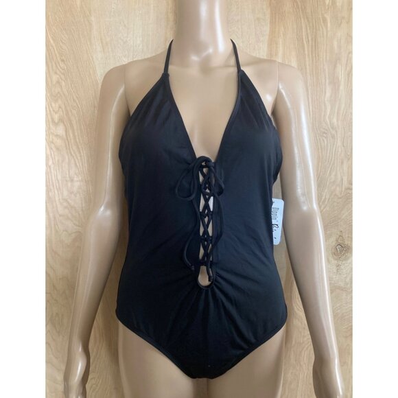 Dippin' Daisy's Black One-Piece Swimsuit Sz L New with Tags - Picture 3 of 12